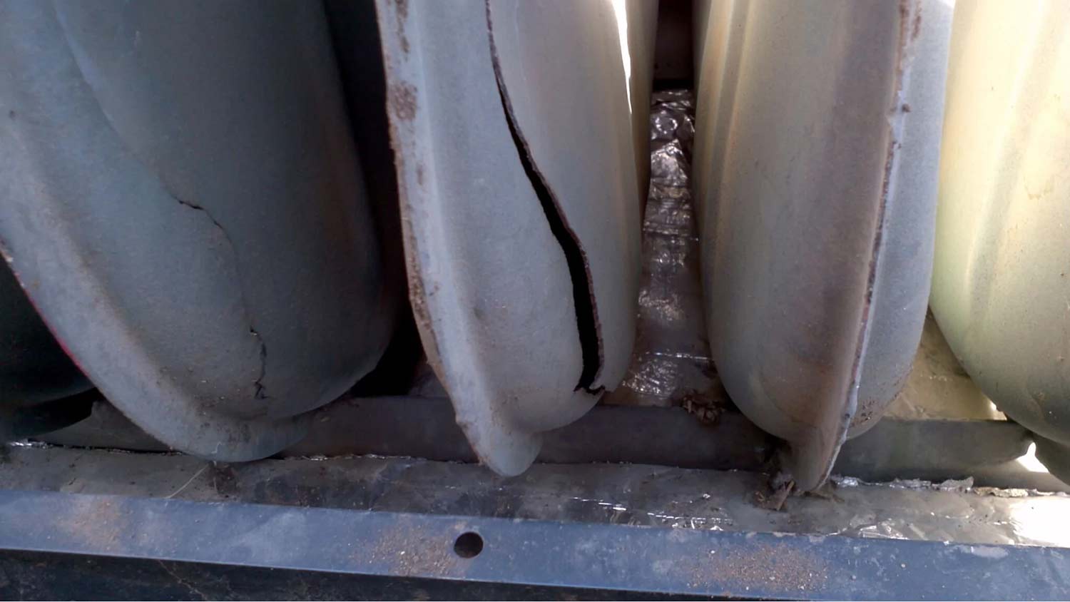 cracked heat exchanger
